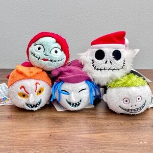 NWT Disney TSUM TSUM Nightmare Before Christmas Plush SET 5 JACK SALLY SHOCK NEW
